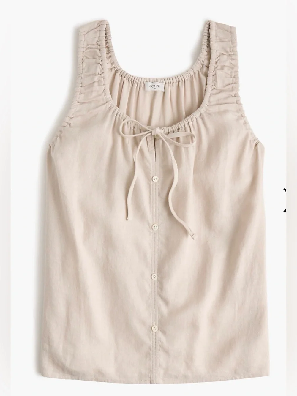 JCREW Linen-blend tank top
